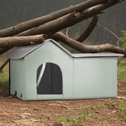 Heated Cat House, Outdoor Kitty Shelter with Adjustable Temperature and Timer, 600D Oxford Cloth Foldable Cat V952-FWSBYMBHSNJBGX6FWV3