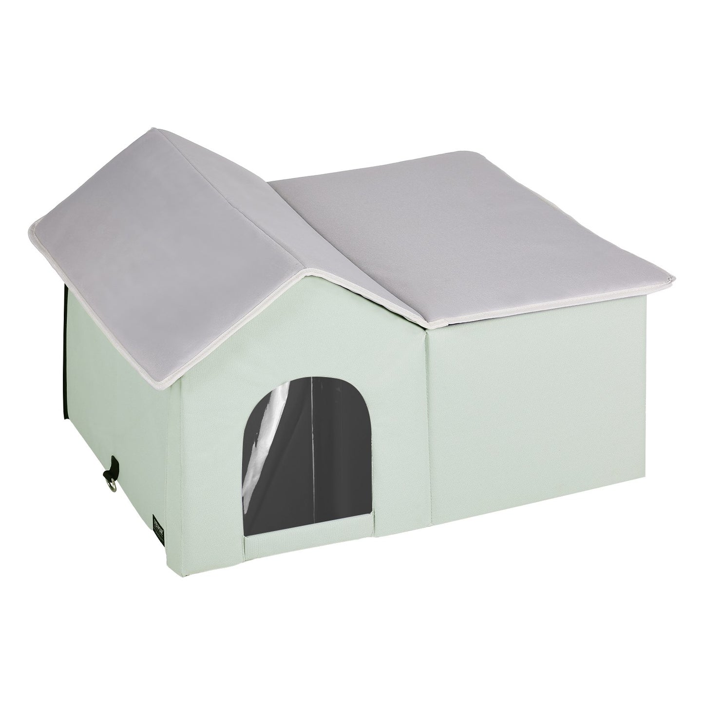 Heated Cat House, Outdoor Kitty Shelter with Adjustable Temperature and Timer, 600D Oxford Cloth Foldable Cat V952-FWSBYMBHSNJBGX6FWV3