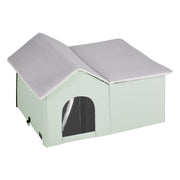Heated Cat House, Outdoor Kitty Shelter with Adjustable Temperature and Timer, 600D Oxford Cloth Foldable Cat V952-FWSBYMBHSNJBGX6FWV3