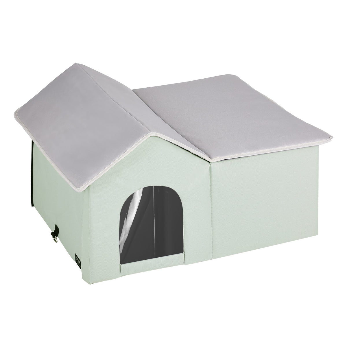 Heated Cat House, Outdoor Kitty Shelter with Adjustable Temperature and Timer, 600D Oxford Cloth Foldable Cat V952-FWSBYMBHSNJBGX6FWV3