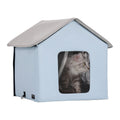 Heated Cat House, Outdoor Kitty Shelter with Timer, 600D Oxford Cloth Foldable Cat Shelter with Heated Pad V952-FWSBYMBHSNJBUZ1X4V3