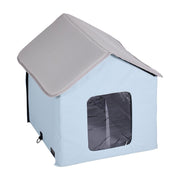 Heated Cat House, Outdoor Kitty Shelter with Timer, 600D Oxford Cloth Foldable Cat Shelter with Heated Pad V952-FWSBYMBHSNJBUZ1X4V3