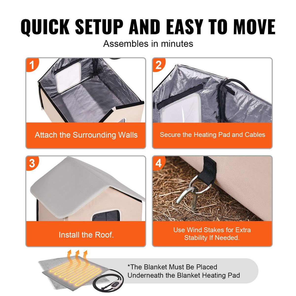 Elevated Heated Cat House, Outdoor Kitty Shelter with Timer, 600D Oxford Cloth Foldable Cat Shelter with V952-FWSBYMBHSNJBXCGRFV3
