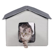 Heated Cat House, Outdoor Kitty Shelter with Timer, 600D Oxford Cloth Foldable Cat Shelter with Heated Pad V952-FWSBYMBHSNJBYZ78WV3