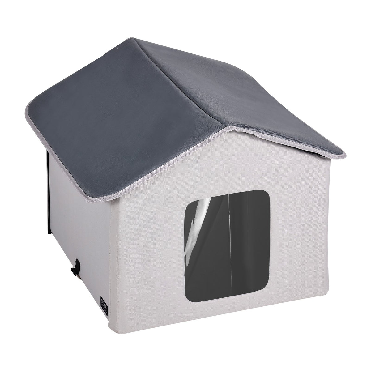 Heated Cat House, Outdoor Kitty Shelter with Timer, 600D Oxford Cloth Foldable Cat Shelter with Heated Pad V952-FWSBYMBHSNJBYZ78WV3