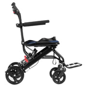 Wheelchair, Aluminum Alloy Ultra-Lightweight Transport Chair for Adults, Foldable Cabin Wheelchair with V952-FWYSLYLHJ157O4N02V0