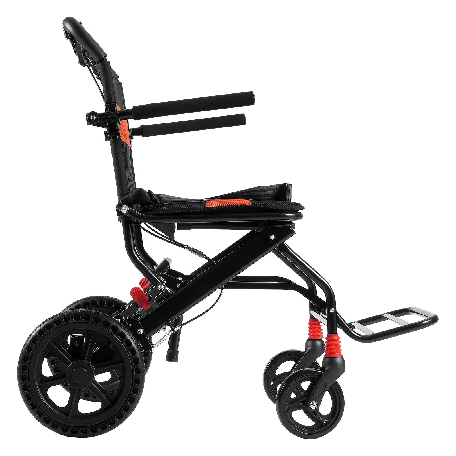 Wheelchair Aluminum Alloy Transport Chair Foldable 18-In W Seat 220lbs V952-FWYSLYLHJSX1TQ05XV0