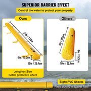 Flood Barrier Hydro Barrier 24' Length x 6 V952-FX24FT10IN6IN4PBZV0