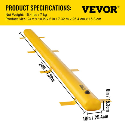 Flood Barrier Hydro Barrier 24' Length x 6 V952-FX24FT10IN6IN4PBZV0
