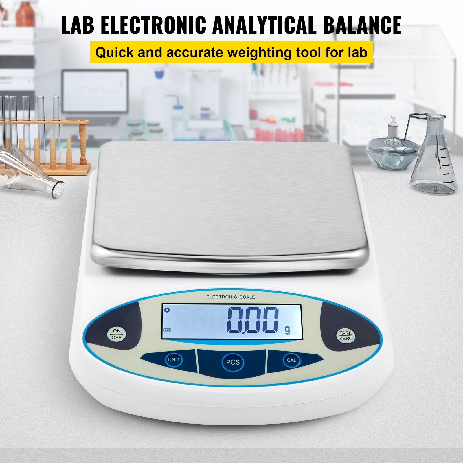 Lab Analytical Balance Digital Precision Scale 5000gx0.01g High Precision V952-FX5000GX0.01GUAOMV3