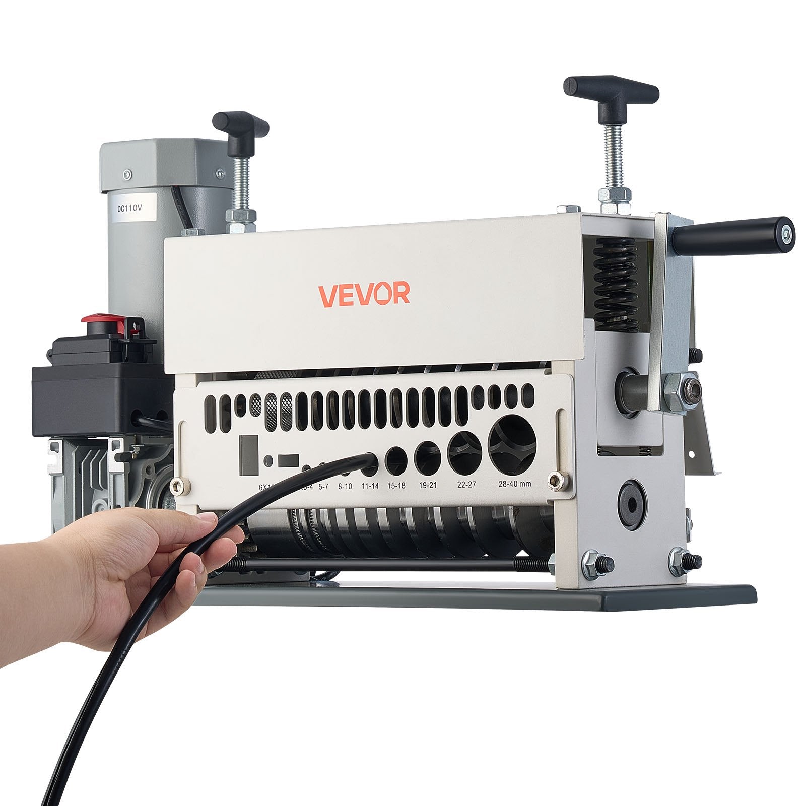 Electric Wire Stripper Machine, 1.5-40 mm, 11 Channel Automatic Copper Cable Stripper, 370W Wire Stripper V952-FXBXJDDDDCG3275PQ001V3