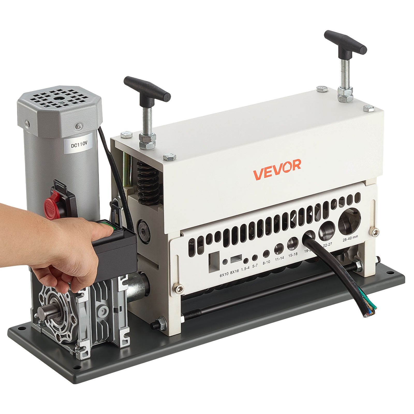 Electric Wire Stripper Machine, 1.5-40 mm, 11 Channel Automatic Copper Cable Stripper, 370W Wire Stripper V952-FXBXJDDDDCG3275PQ001V3