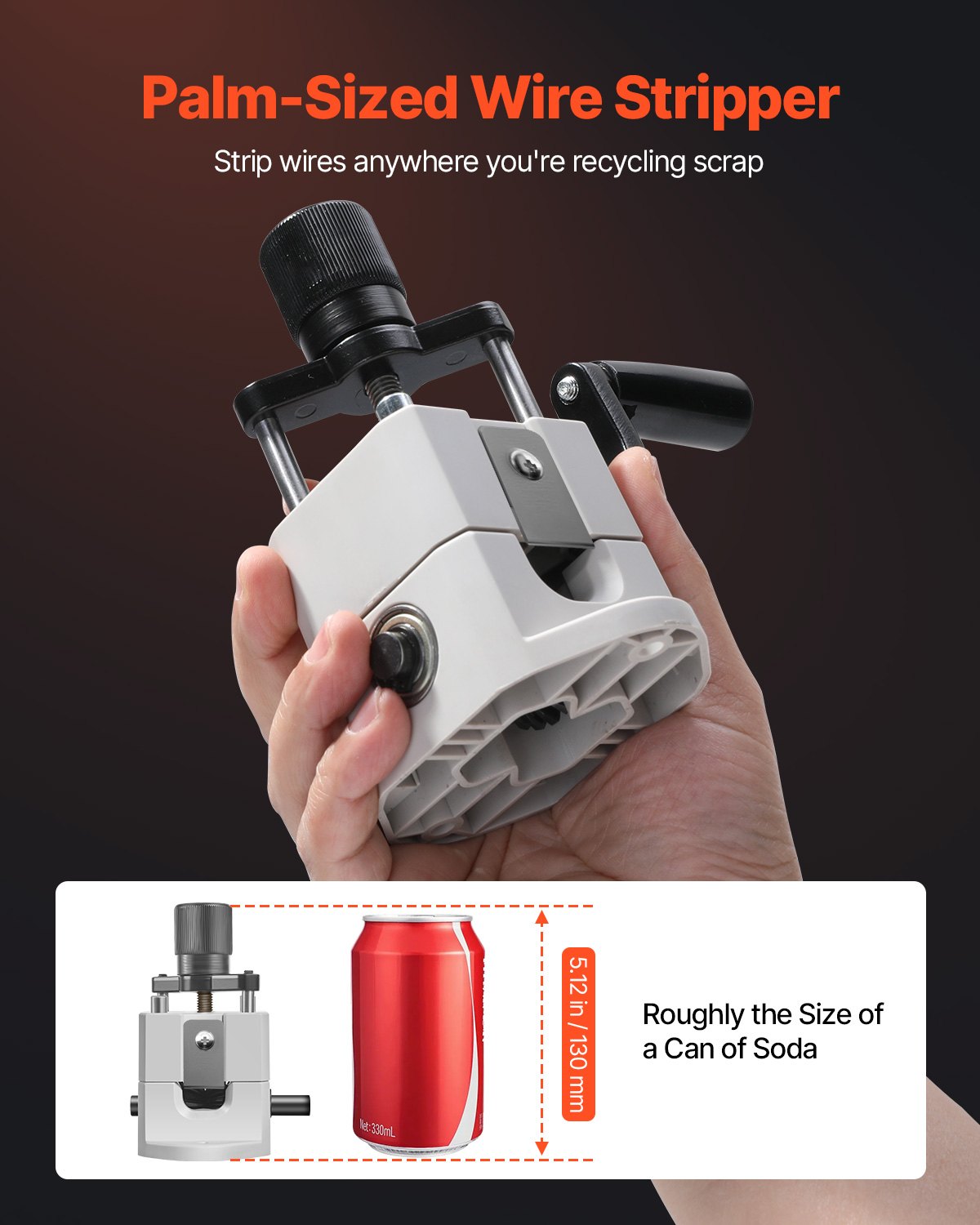 Manual Wire Stripping Machine, 1.5-25 mm, Portable Copper Stripper with Hand Crank or Drill Powered, 64Mn V952-FXBXJSDDDBXWS1YIPV0