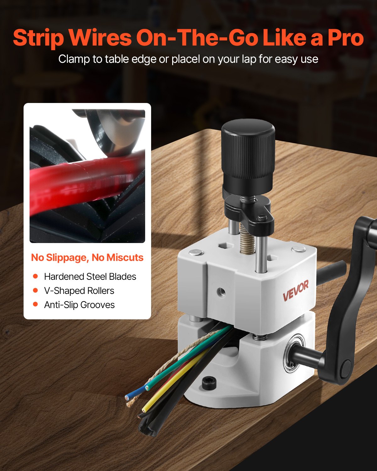 Manual Wire Stripping Machine, 1.5-25 mm, Portable Copper Stripper with Hand Crank or Drill Powered, 64Mn V952-FXBXJSDDDBXWS1YIPV0