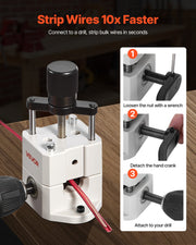 Manual Wire Stripping Machine, 1.5-25 mm, Portable Copper Stripper with Hand Crank or Drill Powered, 64Mn V952-FXBXJSDDDBXWS1YIPV0