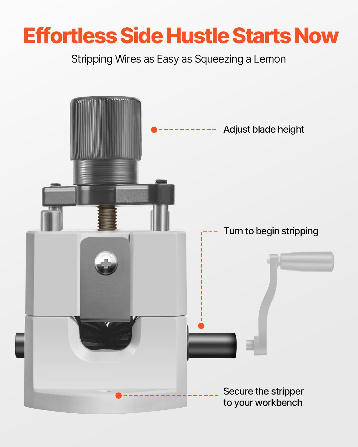 Manual Wire Stripping Machine, 1.5-25 mm, Portable Copper Stripper with Hand Crank or Drill Powered, 64Mn V952-FXBXJSDDDBXWS1YIPV0