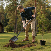 Square Shovel, 122 cm Heavy-Duty Flat Shovel, Transfer Shovels with Alloy Steel Blade and Non-Slip D-Handle, V952-FXCDXBS48INCH0K34001V0