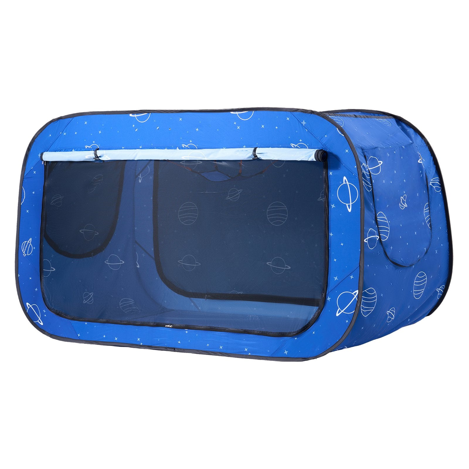 Bed Tent, Pongee Fabric, 2 Doors Breathable Dream Tent with 8.5 mm Fiber Poles on Bed Privacy, Full Size V952-FXCSZPSMLLM76FPA6V0