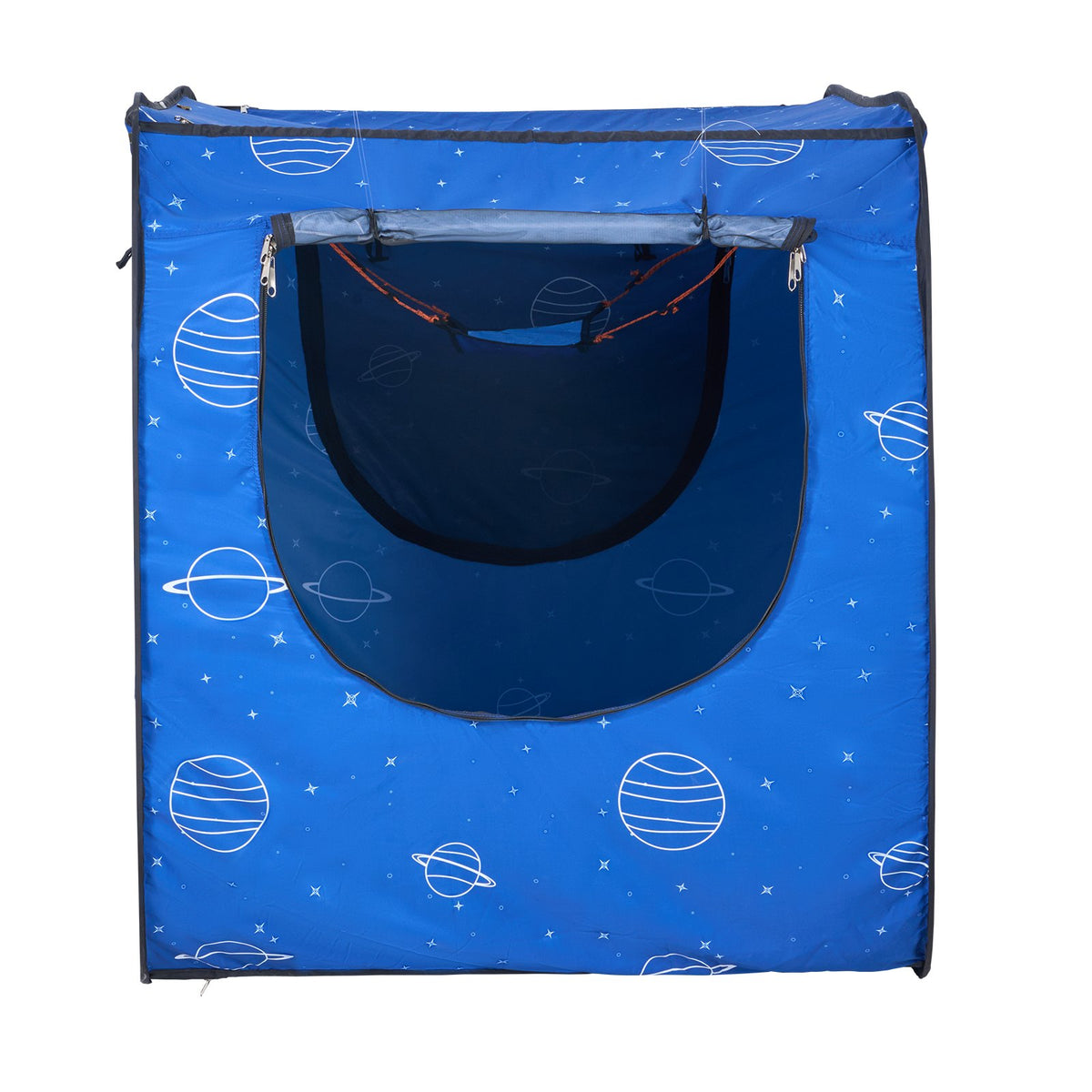 Bed Tent, Pongee Fabric, 2 Doors Breathable Dream Tent with 8.5 mm Fiber Poles on Bed Privacy, Full Size V952-FXCSZPSMLLM76FPA6V0