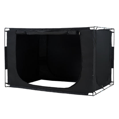 3 Doors Bed Tent Breathable Tent 70% Blackout with 9.5 mm Fiber Poles V952-FXCSZPSMLLM76OKI9V0