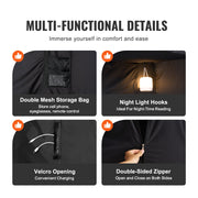 3 Doors Bed Tent Breathable Tent 70% Blackout with 9.5 mm Fiber Poles V952-FXCSZPSMLLM7P2ZZ1V0