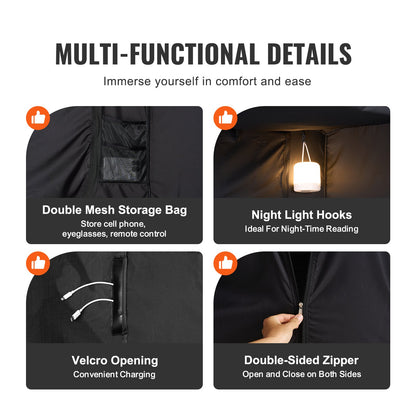 3 Doors Bed Tent Breathable Tent 70% Blackout with 9.5 mm Fiber Poles V952-FXCSZPSMLLM7P2ZZ1V0