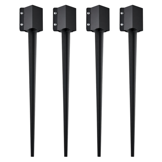 Fence Post Anchor Ground Spike 4 Pack 36 x 4 x 4 In Metal Fence Stakes V952-FXDD35YC36YCP7NVLV0