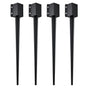 Fence Post Anchor Ground Spike 4 Pack 36 x 4 x 4 In Metal Fence Stakes V952-FXDD35YC36YCP7NVLV0