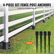 Fence Post Anchor Ground Spike 4 Pack 36 x 4 x 4 In Metal Fence Stakes V952-FXDD35YC36YCP7NVLV0