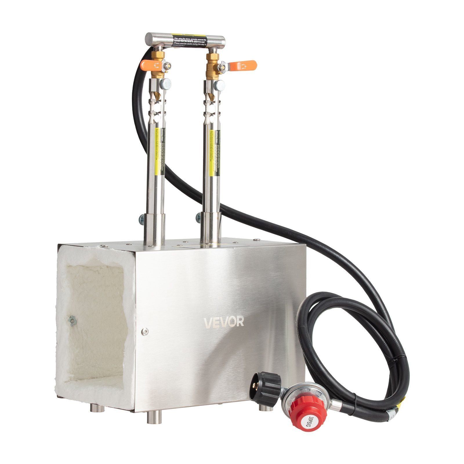 Portable Propane Forge, 2 Burners, 2600 degrees F Tool and Knife Making Blacksmithing Farrier Forge, Large V952-FXDZL2GHQSYMG2IQU001V0