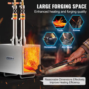 Portable Propane Forge 2 Burner Farrier Forge Knife Metal Square V952-FXDZL2GSYMGJ620TEV0