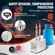 Portable Propane Forge 2 Burner Farrier Forge Knife Metal Square V952-FXDZL2GSYMGJ620TEV0