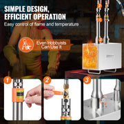 Portable Propane Forge 2 Burner Farrier Forge Knife Metal Square V952-FXDZL2GSYMGJ620TEV0