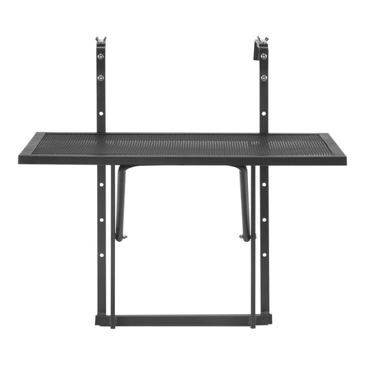 Balcony Hanging Table, 610 x 410 mm Metal Folding Balcony Railing Table, Outdoor Balcony Bar Table for V952-FXGZJS19INCHGLWKXV0