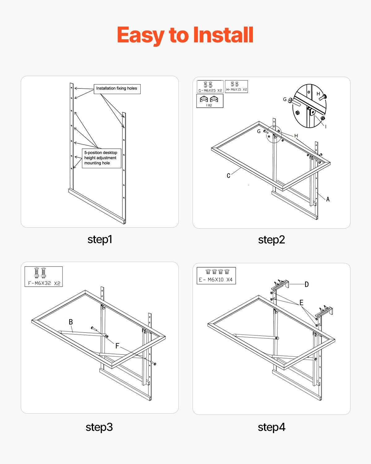 Balcony Hanging Table, 610 x 410 mm Metal Folding Balcony Railing Table, Outdoor Balcony Bar Table for V952-FXGZJS19INCHGLWKXV0