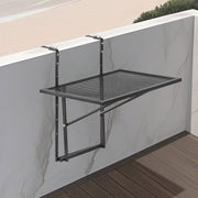 Balcony Hanging Table, 610 x 410 mm Metal Folding Balcony Railing Table, Outdoor Balcony Bar Table for V952-FXGZJS19INCHGLWKXV0