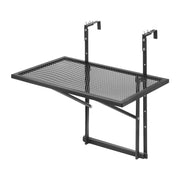 Balcony Hanging Table, 610 x 410 mm Metal Folding Balcony Railing Table, Outdoor Balcony Bar Table for V952-FXGZJS19INCHGLWKXV0