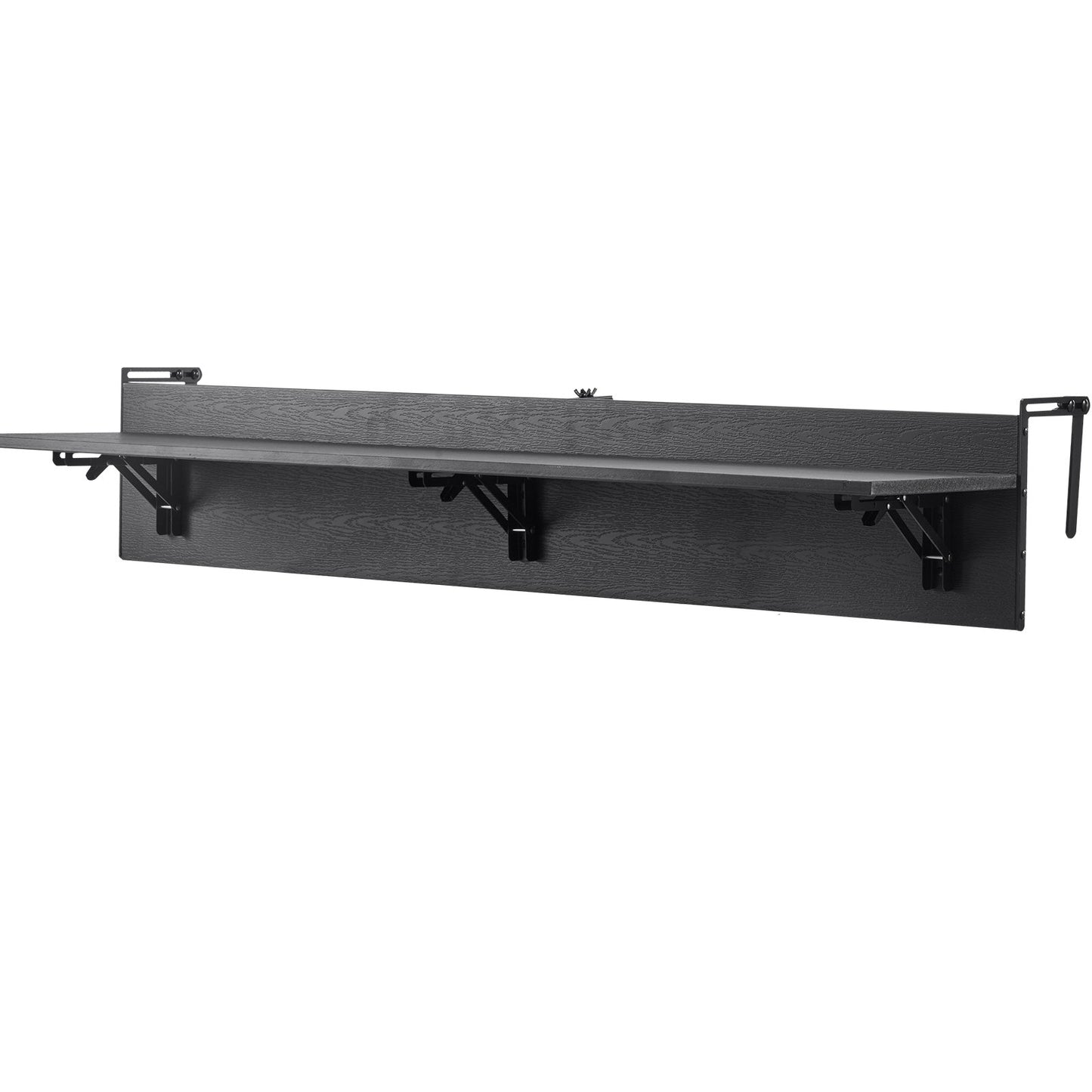 Balcony Hanging Table, 12 x 48 in Folding Balcony Railing Table, Outdoor Balcony Bar Table for Railings, 50 V952-FXGZMZ12INCH0ANITV0