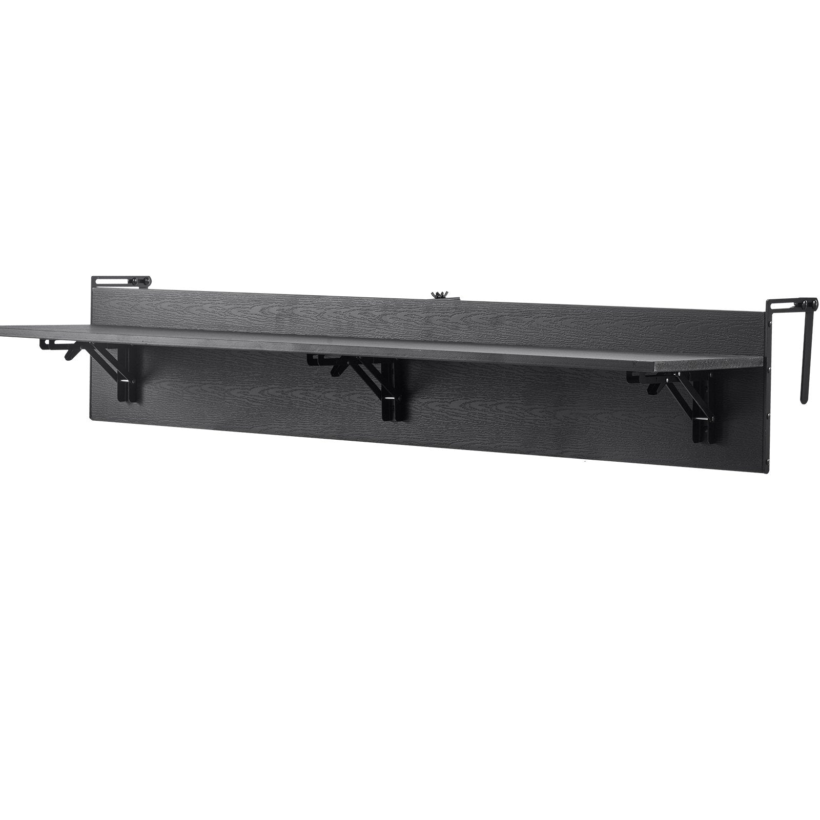 Balcony Hanging Table, 12 x 48 in Folding Balcony Railing Table, Outdoor Balcony Bar Table for Railings, 50 V952-FXGZMZ12INCH0ANITV0
