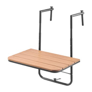 Balcony Hanging Table, 595 x 400 mm Folding Balcony Railing Table, Outdoor Balcony Bar Table for Railings, V952-FXGZSM25INCHDZVCRV0