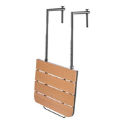 Balcony Hanging Table, 595 x 400 mm Folding Balcony Railing Table, Outdoor Balcony Bar Table for Railings, V952-FXGZSM25INCHDZVCRV0