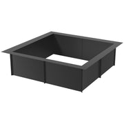 Fire Pit Ring, 36x36 in Outer/30x30 in Inner Diameter, 10inch Height Square Fire Pit Insert, Heavy Duty V952-FXHH30INCH15XENIBV0