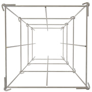 Tomato Cages, 30 x 30 x 117 cm, 5 Packs Square Plant Support Cages, Silver PVC-Coated Steel Tomato Towers for V952-FXKZDFQZZ1246265OV0