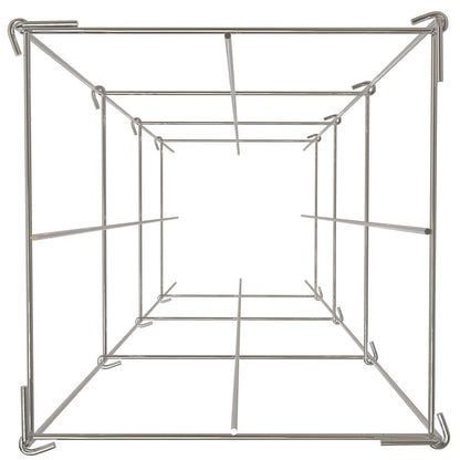 Tomato Cages, 30 x 30 x 117 cm, 5 Packs Square Plant Support Cages, Silver PVC-Coated Steel Tomato Towers for V952-FXKZDFQZZ1246265OV0