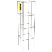 Tomato Cages, 30 x 30 x 117 cm, 5 Packs Square Plant Support Cages, Silver PVC-Coated Steel Tomato Towers for V952-FXKZDFQZZ1246265OV0
