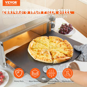 Pizza Steel, 20" x 14" x 3/8" Pizza Steel Plate for Oven, Pre-Seasoned Carbon Steel Pizza Baking Stone with V952-FXPSPSGB2014V3XP7V0
