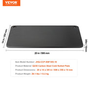 Pizza Steel, 20" x 14" x 3/8" Pizza Steel Plate for Oven, Pre-Seasoned Carbon Steel Pizza Baking Stone with V952-FXPSPSGB2014V3XP7V0