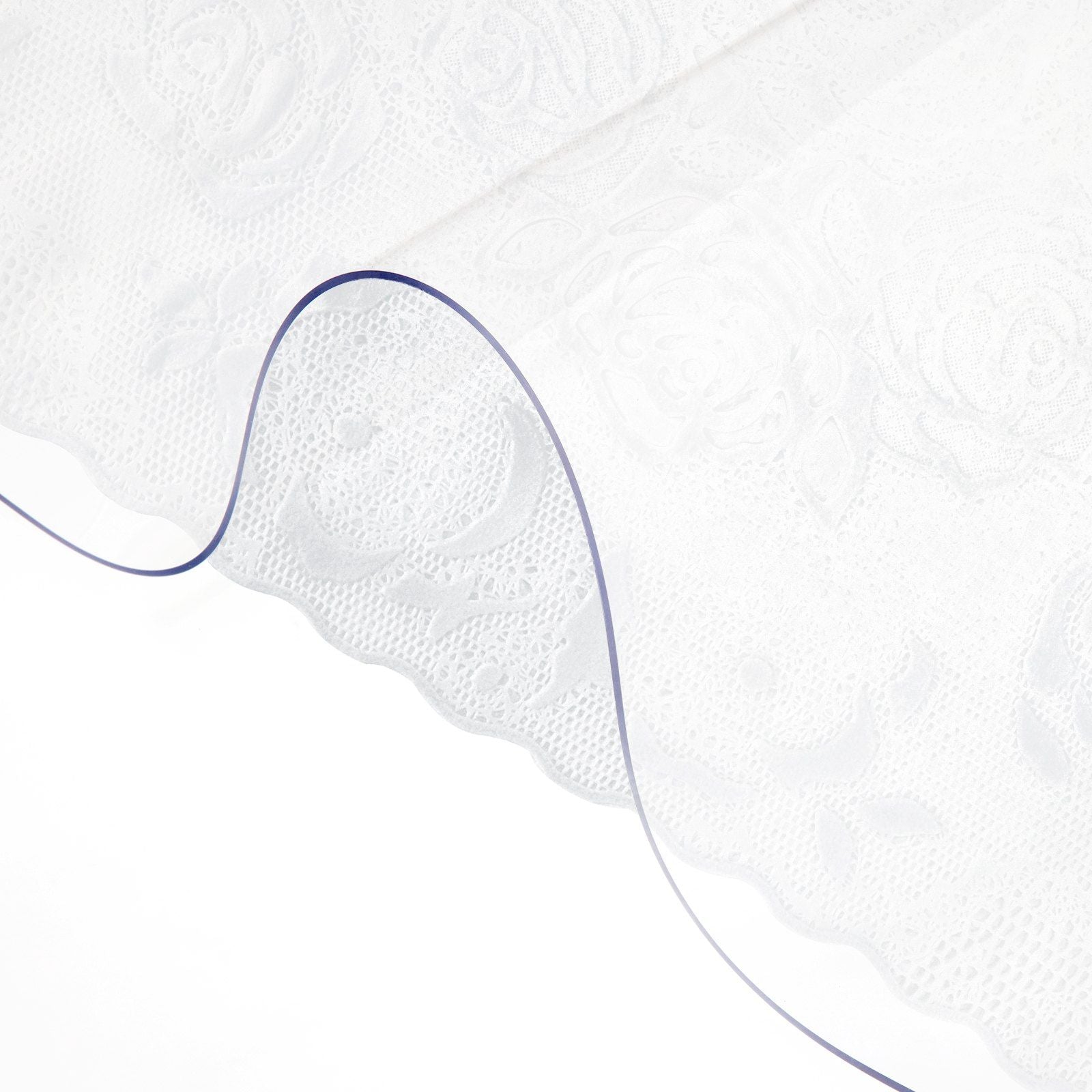 Plastic Table Cover 101.6 x 182.8 cm, 1.5 mm Thick Clear Table Protector, Rectangle Clear Desk Mat, V952-FXPVC15MM40728L6GV0
