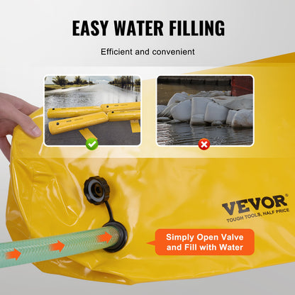 Flood Barriers, Sandbag Alternative Flood Bags 4 Pack, Flood Barrier for Home, Water Barriers for Flooding, V952-FXRSD48IN9INJATDDV0
