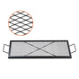 X-Marks Fire Pit Grill Grate, Rectangle Cooking Grate, Heavy Duty Steel Campfire BBQ Grill Grid with Handle & V952-FXSKKWCHS3215H99QV0